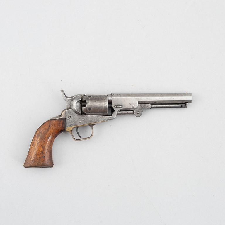 Slaglåsrevolver, Colt Pocket, USA, 1850.