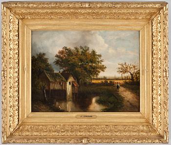 JOHN CROME, tillskr,  olja på duk, otydl sign, 1800-tal.