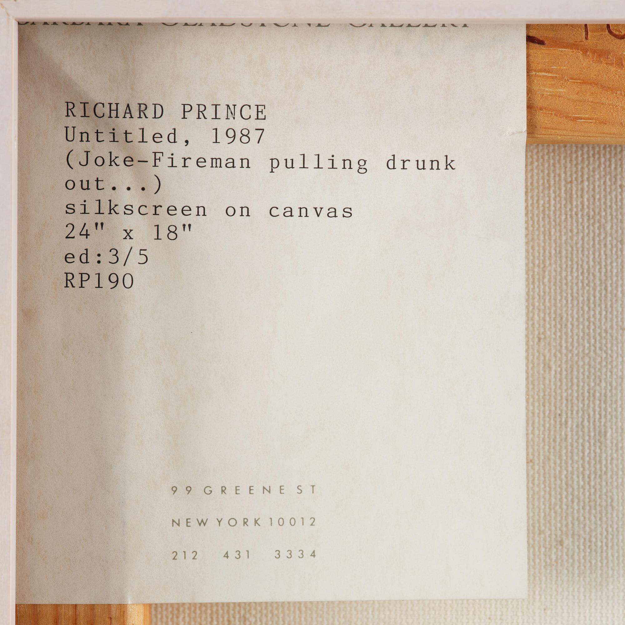 Richard Prince, "Untitled (joke)".