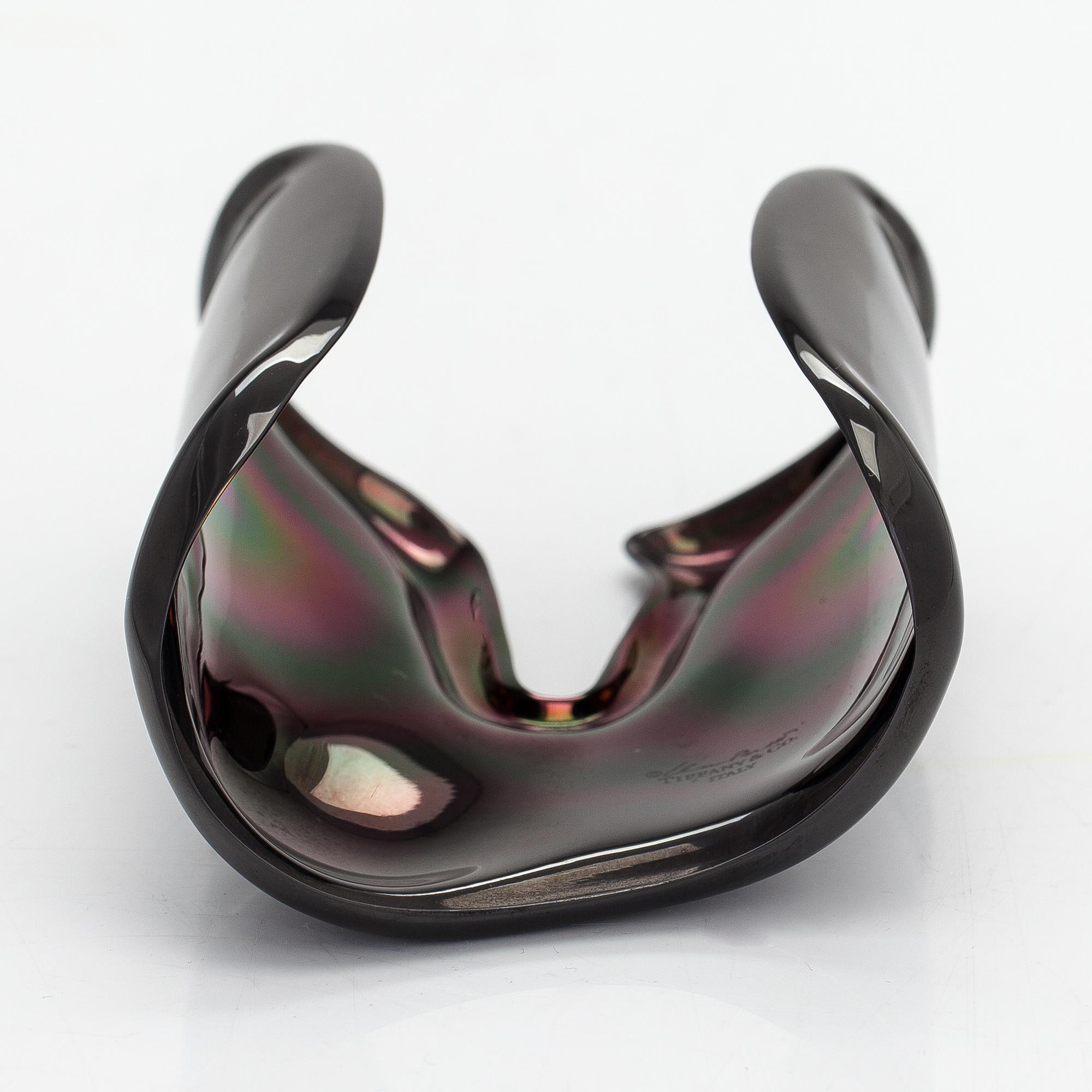 Elsa Peretti, A black laquered copper "Bone cuff" bracelet. Marked TIffany & Co Elsa Peretti Italy.