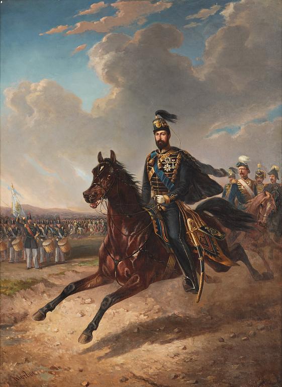 Carl Fredrik Kiörboe, King Charles XV of Sweden (1826-1872).