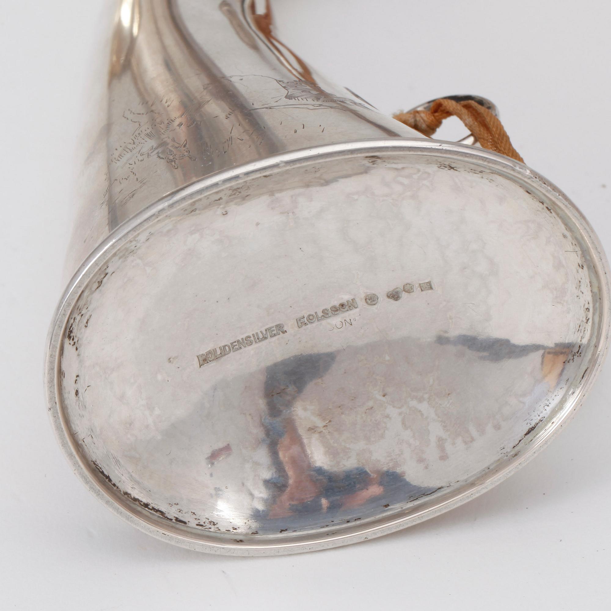 PARTI SILVER, 7st delar, bl.a C.G Hallberg, Stockholm, 1924. Totalvikt ca 600 g.