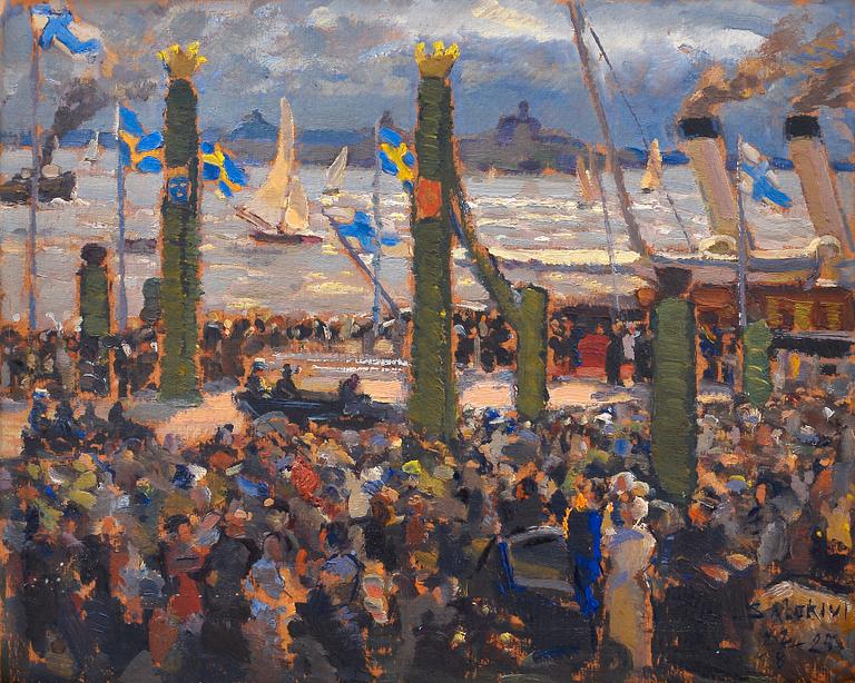 Santeri Salokivi, GUSTAV V VISITING FINLAND.