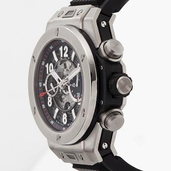 HUBLOT, Big Bang, Unico Titanium, flyback chronograph, wristwatch, 45 mm,
