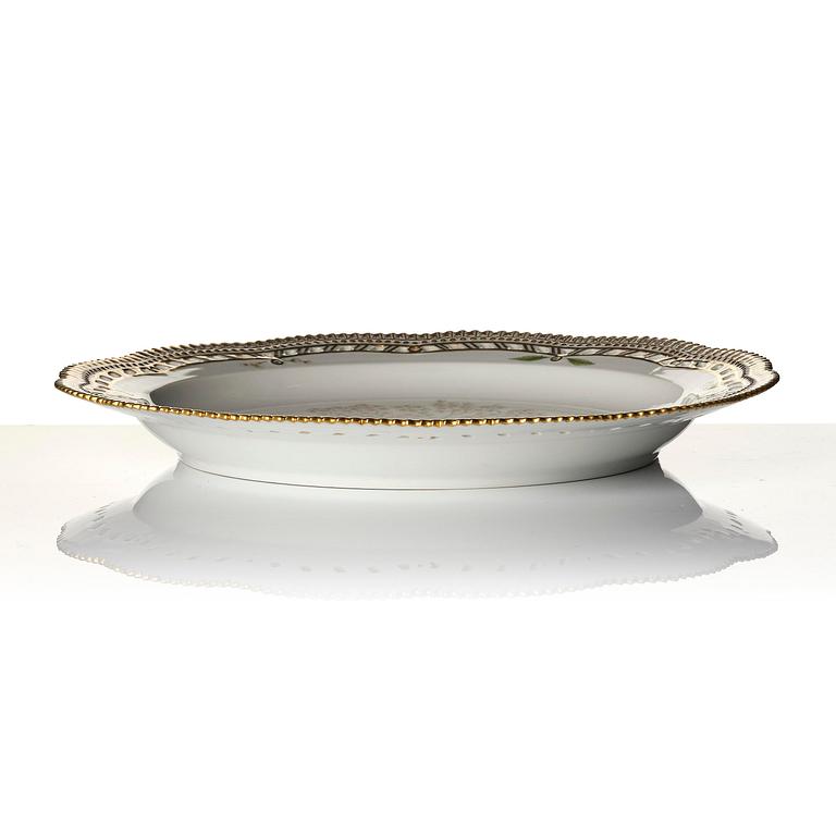 A Royal Copenhagen 'Flora Danica' dish, Denmark, 2000-2004.