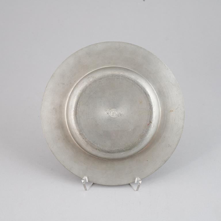 Estrid Ericson, a pewter dish for Firma Svenskt Tenn, Stockholm 1951.