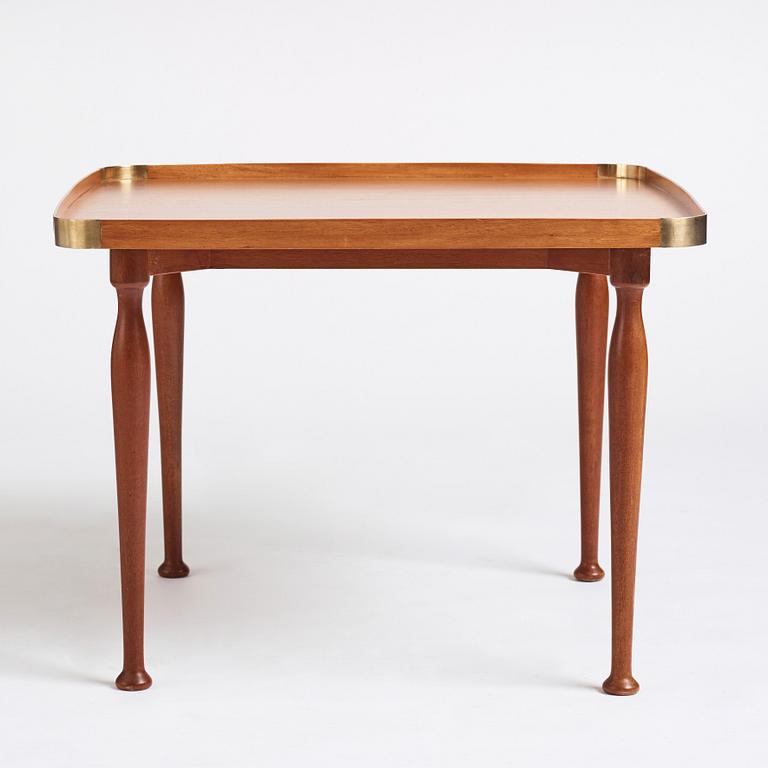 Josef Frank, a model 1074 mahogany coffee table, Svenskt Tenn, Sweden.