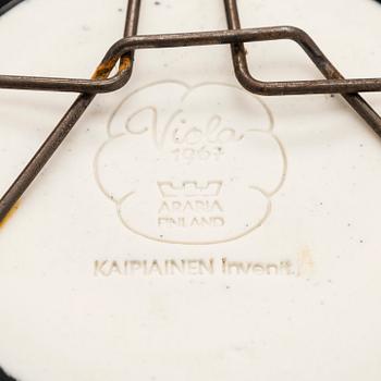 Birger Kaipiainen, vateja 3, kpl, keramiikkaa, leimattu "Viola 1967, Arabia Suomi, Kaipiainen Invenit".