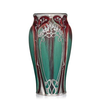 209. Eugene Baudin, an Art Nouveau glazed ceramic vase, France.