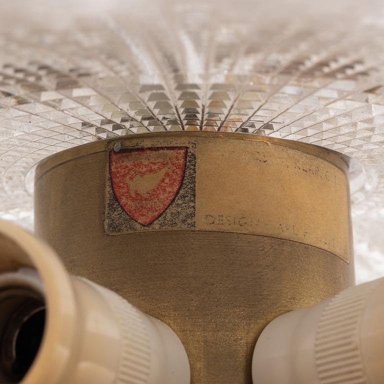 Carl Fagerlund, a ceiling lamp, Orrefors.