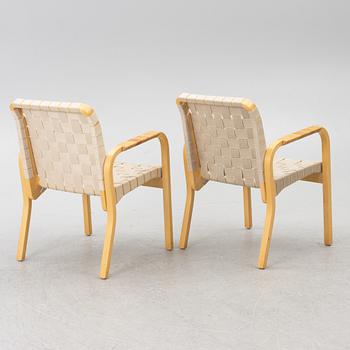 Alvar Aalto, Armchairs, a pair, model 45, Artek, Finland.