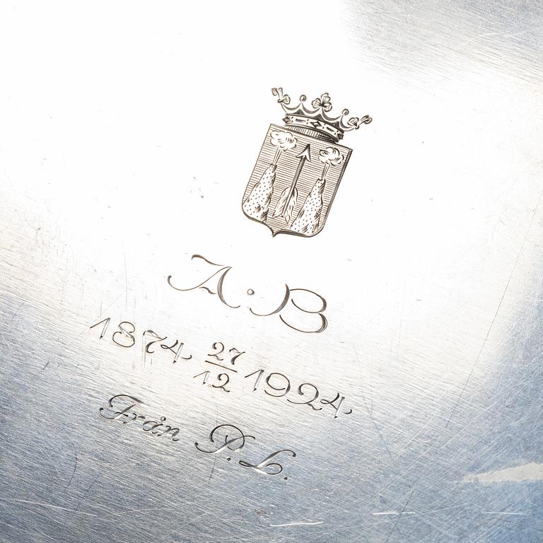 C.G. Hallberg, Fat, silver, Stockholm 1924.