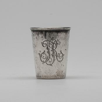 BÄGARE, silver, Morosov, S:t Petersburg 1892. Vikt 94 g.