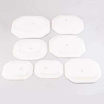 A 132-piece set of 'Chinese Rose' tableware, Copeland Spode, England 1930s.