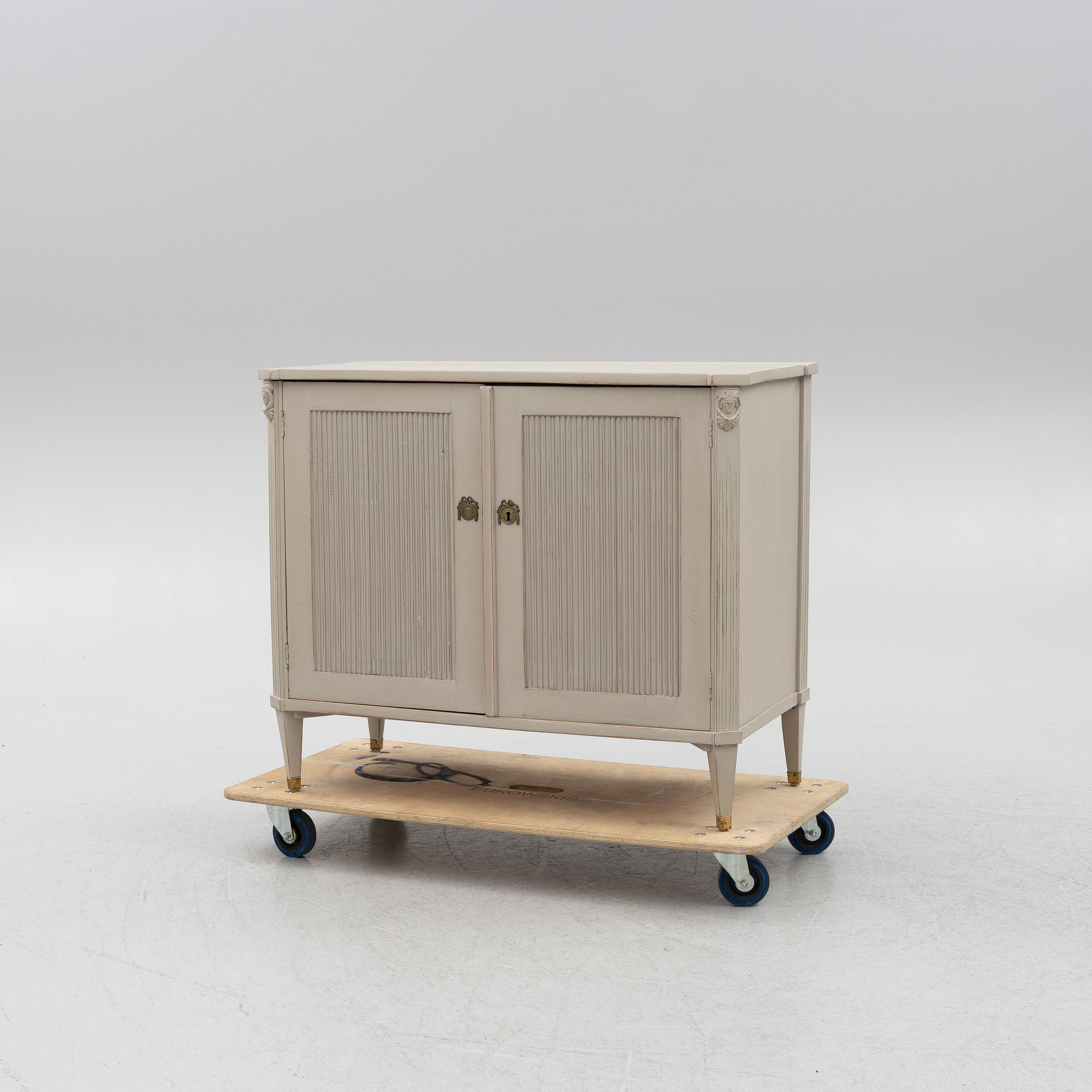A Gustavian style sideboard, late 19th Century.
