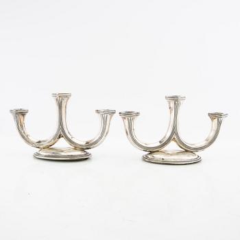 Kandelabrar ett par silver Gottlieb Kurz Tyskland 1900-tal.