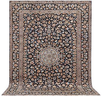 A carpet, Kashan, c. 403 x 297 cm.