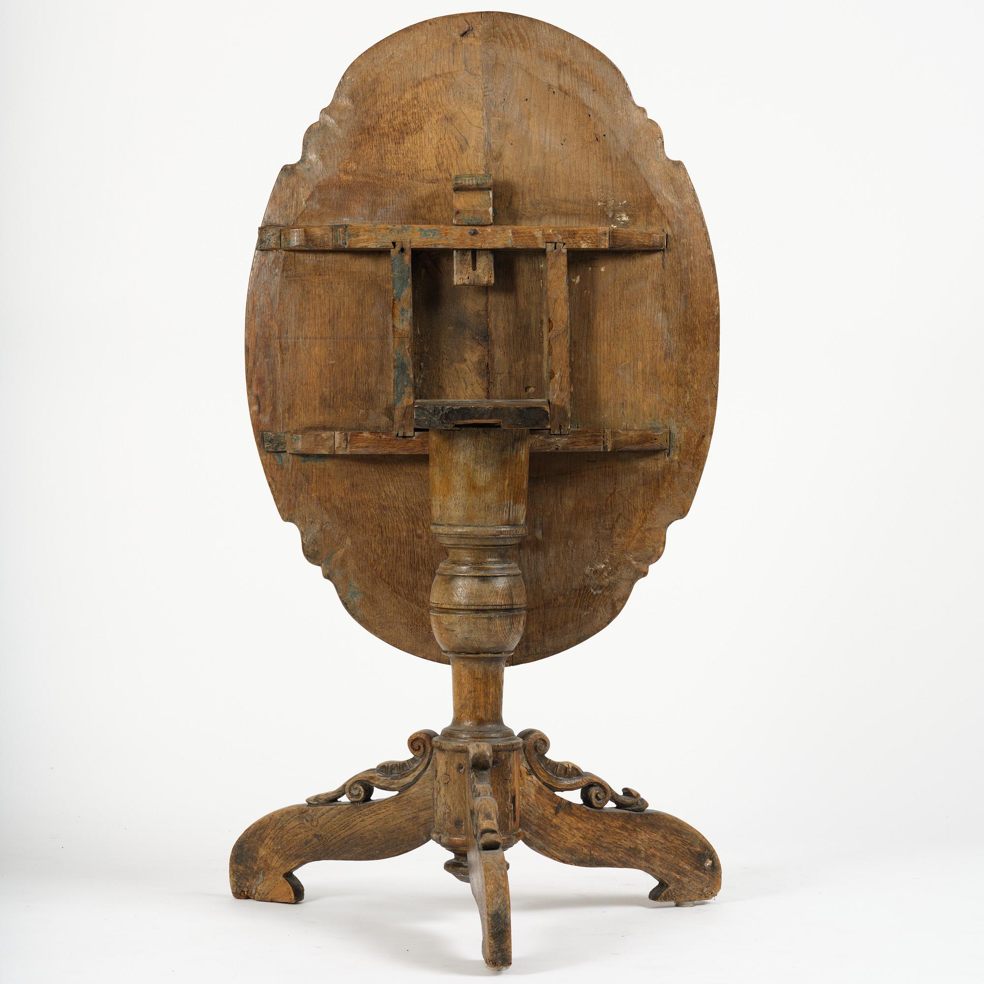 Tebord, Sverige, tidigt 1700-tal, Karolinsk Barock.