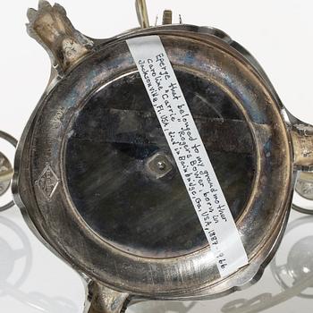 Bordsuppsats, nysilver, Elkington & Co, England, 1862.