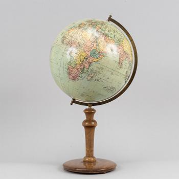 A mid 20th century world globe.