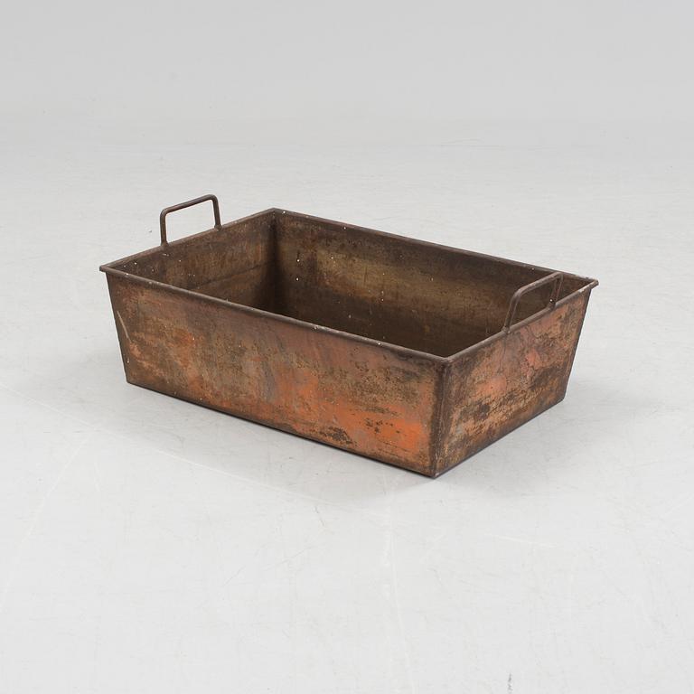 An iron flower box, 20th Century.