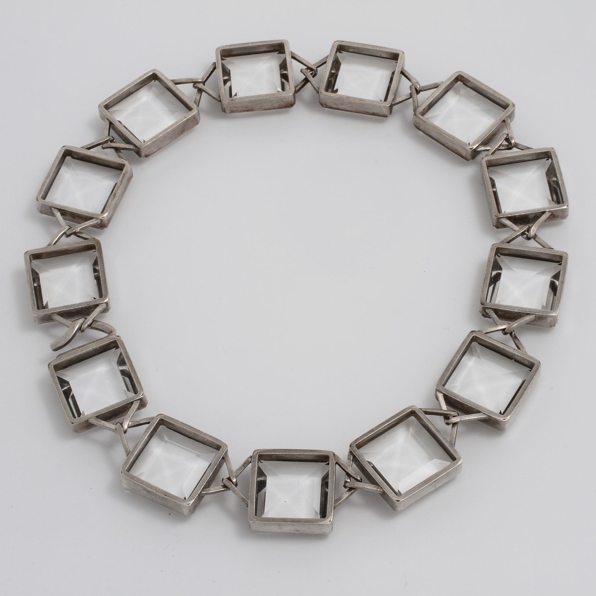 ANDERS HÖGBERG, Göteborg, 1969, a rockcrystal ring and necklace.