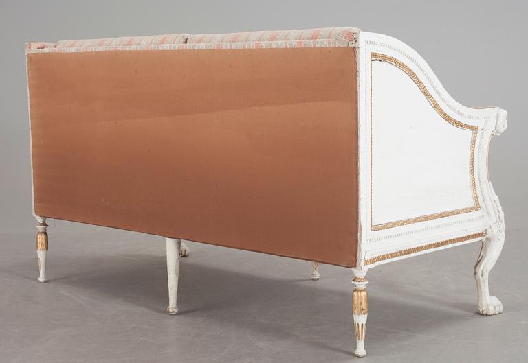 A late Gustavian early 19th century sofa.