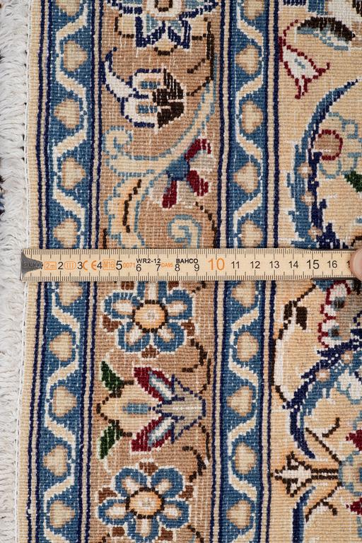 Rug, Nain, part silk, approx. 284 x 187 cm.