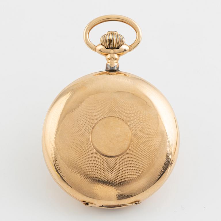 Pocket watch, Chronométre, 14K gold, 55,5 mm.