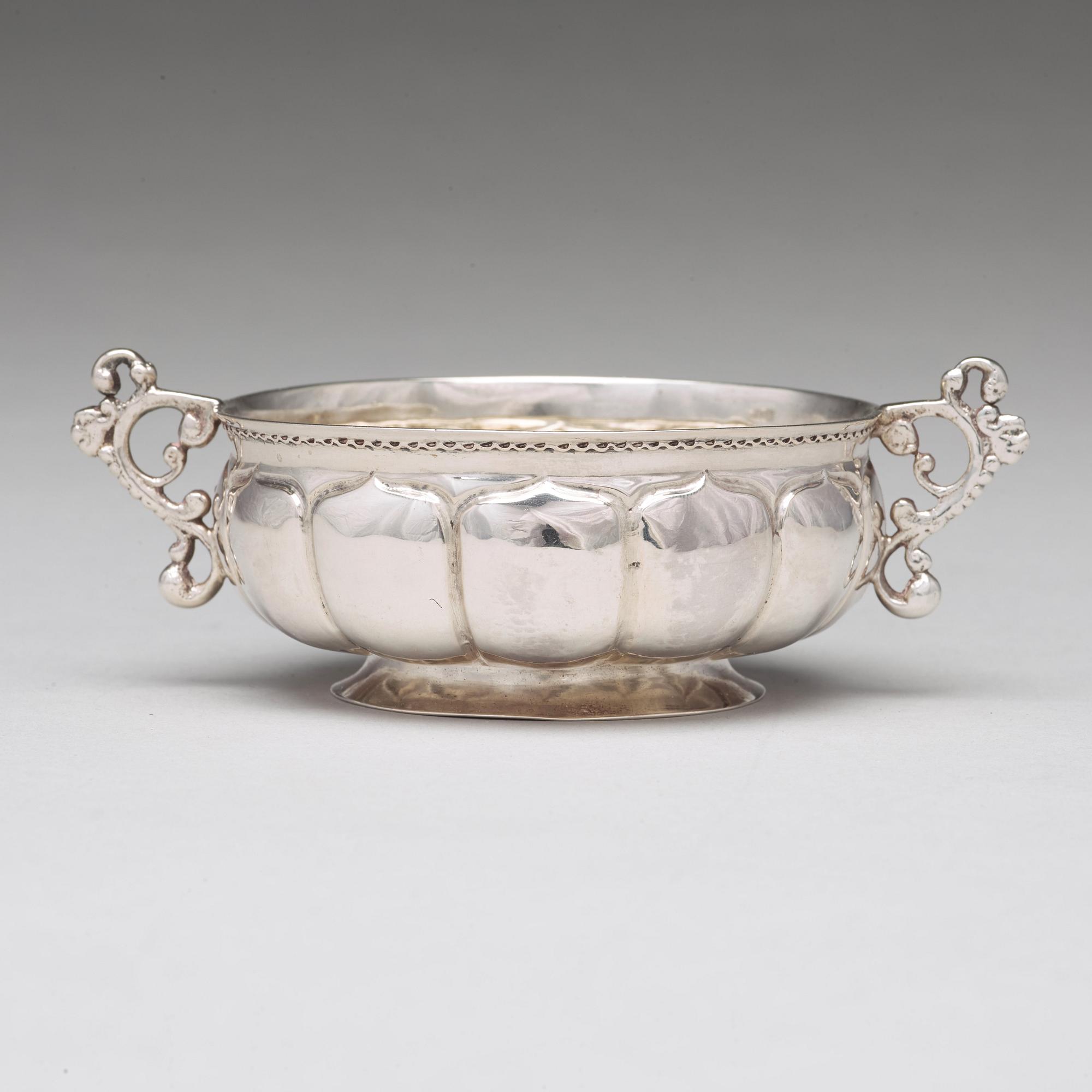 A Swedish 18th century silver brandy-bowl, mark of Anders Hafrin 1727 (Gothenberg).