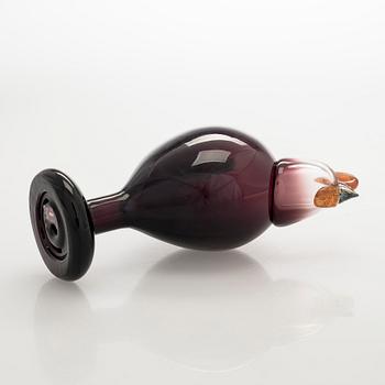 Oiva Toikka, lasilintu, signeerattu O. Toikka Nuutajärvi 1998.