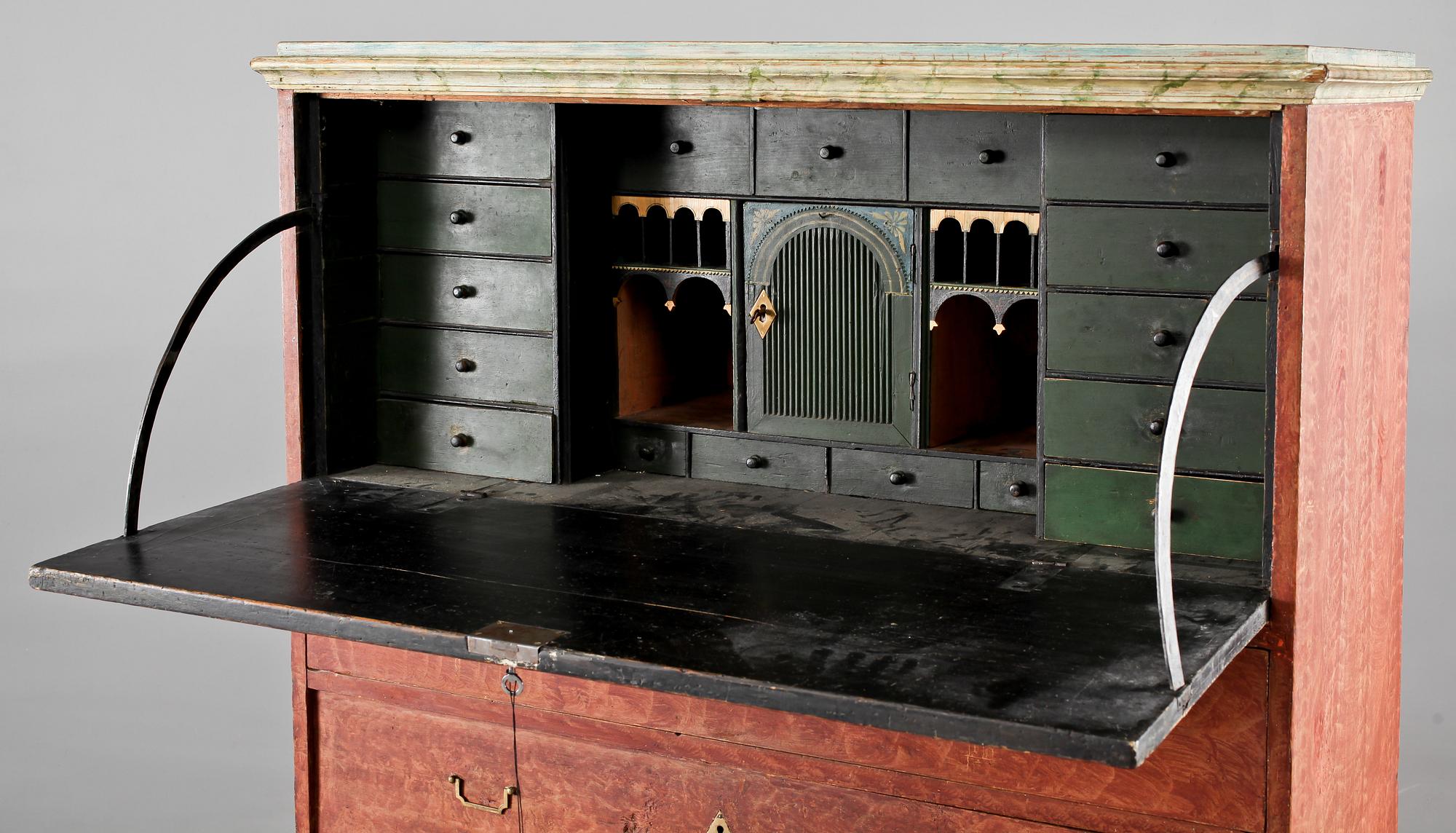 CHIFFONJE, allmoge, Hälsingland, 1800-tal.