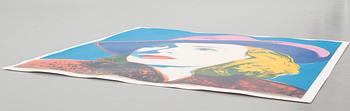 ANDY WARHOL, "With hat" ur "Three portraits of  Ingrid Bergman by Andy Warhol"  silkscreen signerad och numerad 15/250.