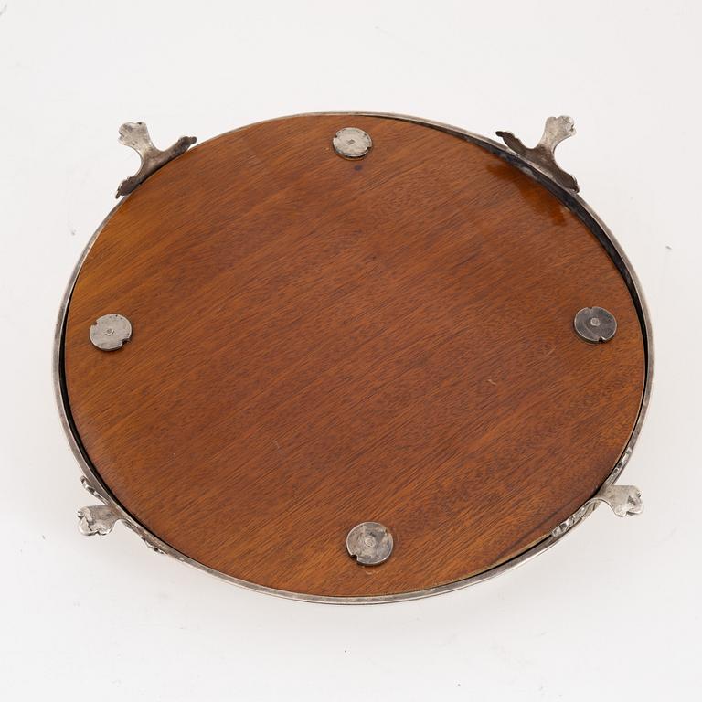 A Danish silver centerpiece, mark of JS Prahl, Copenhagen 1881.