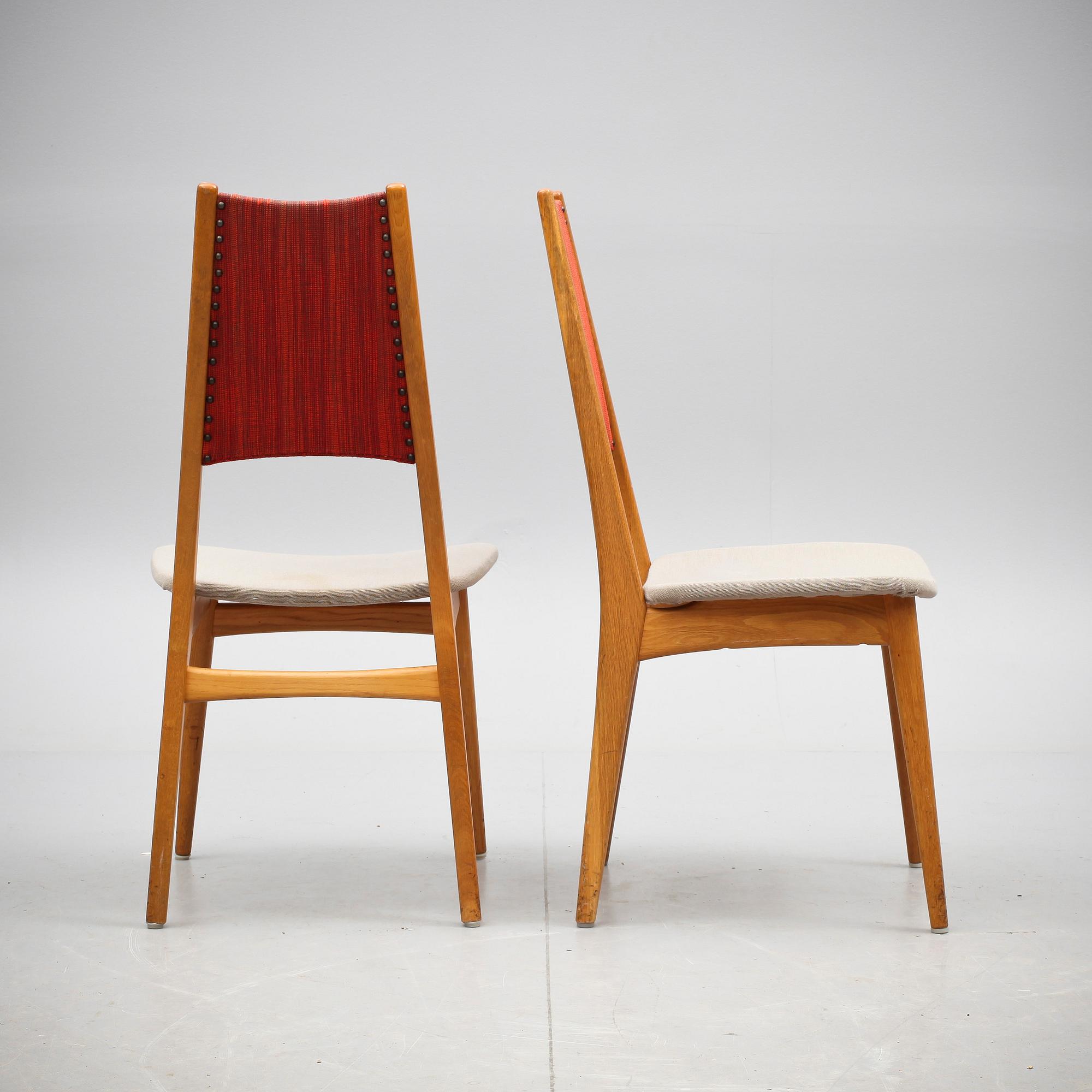 MATBORD, Bertil Fridhagen, Bodafors samt STOLAR, 4 st, 1900-talets andra hälft.