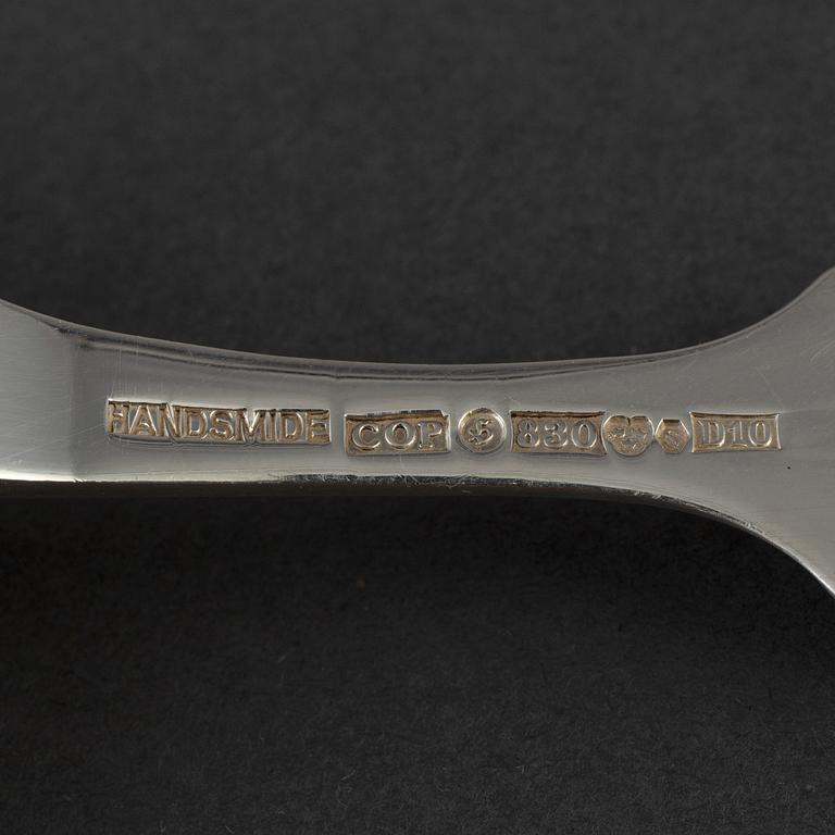77 psc silver cutlery. Model 'Tornedal', C.O. Persson Ab, Haparanda 1978.