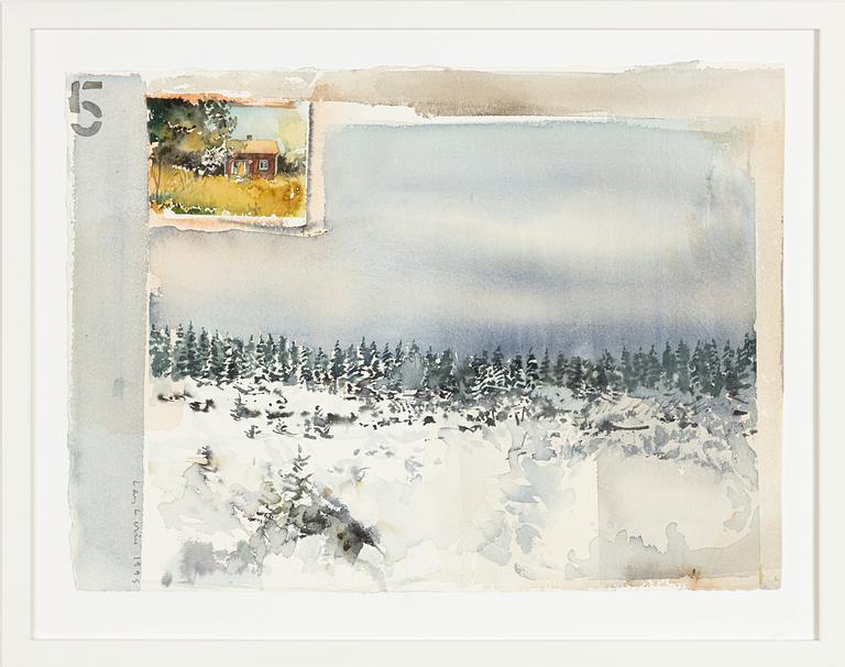 Lars Lerin, "Vinter i Värmland".