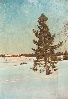 242. Edvard Westman, A SUNNY WINTER LANDSCAPE.