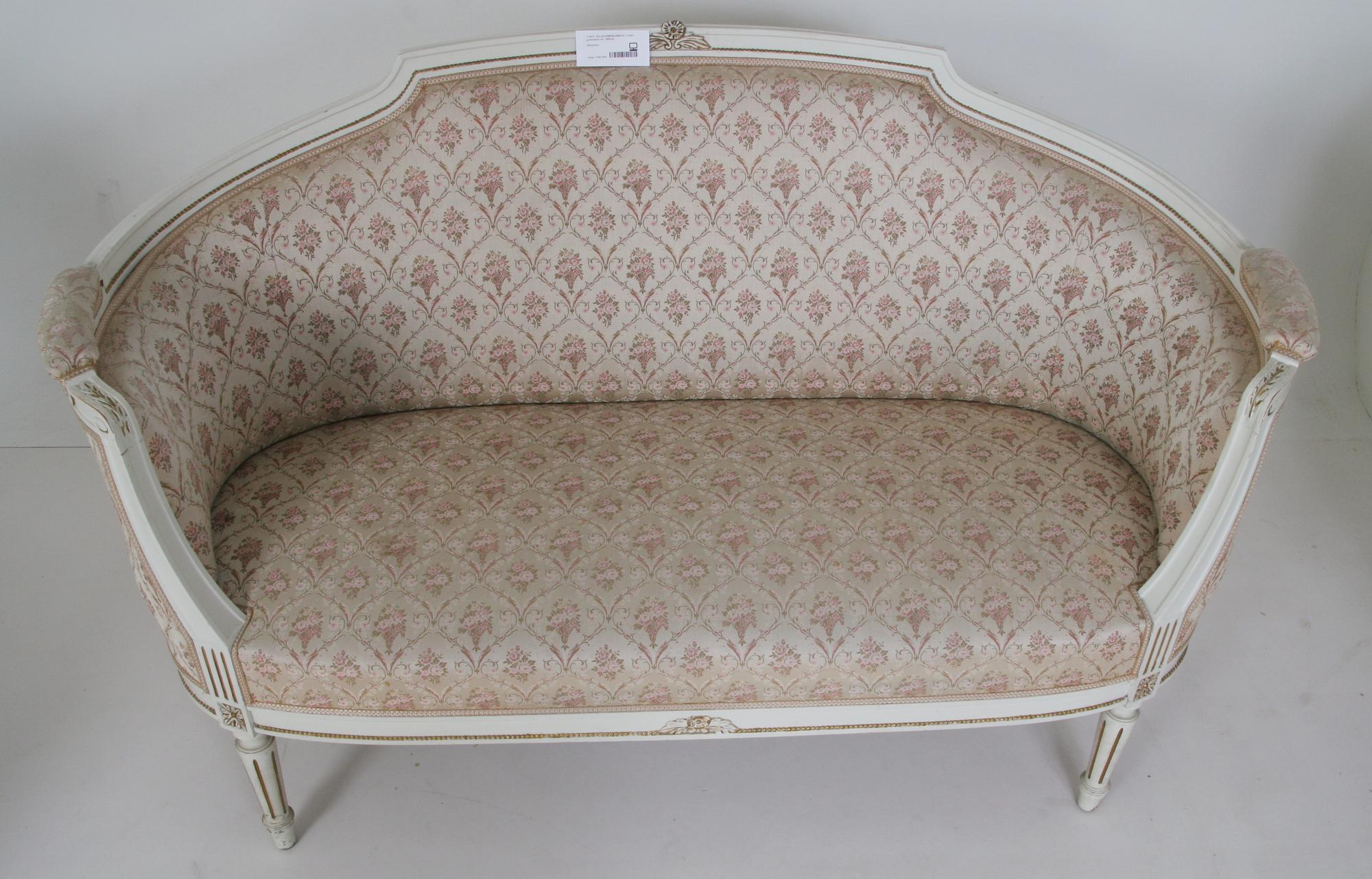 SALONGSMÖBLEMANG, 3 delar, gustaviansk stil, 1900-tal.