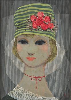Pelle Åberg, Young woman with a hat.