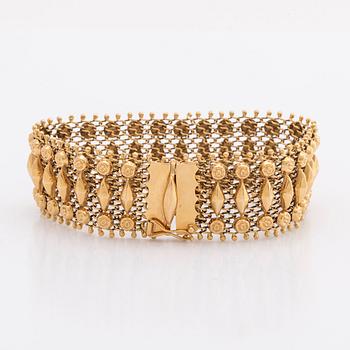 BRACELET 18K gold, 33,6 g.