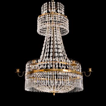 A SWEDISH GUSTAVIAN CHANDELIER, late 18th century.