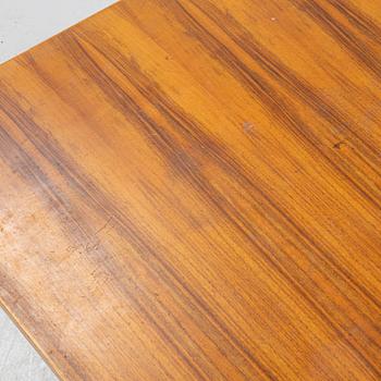 Florence Knoll, a model 590-036 walnut-veneered desk, by Nordiska Kompaniet in Sweden for Knoll International, 1962.