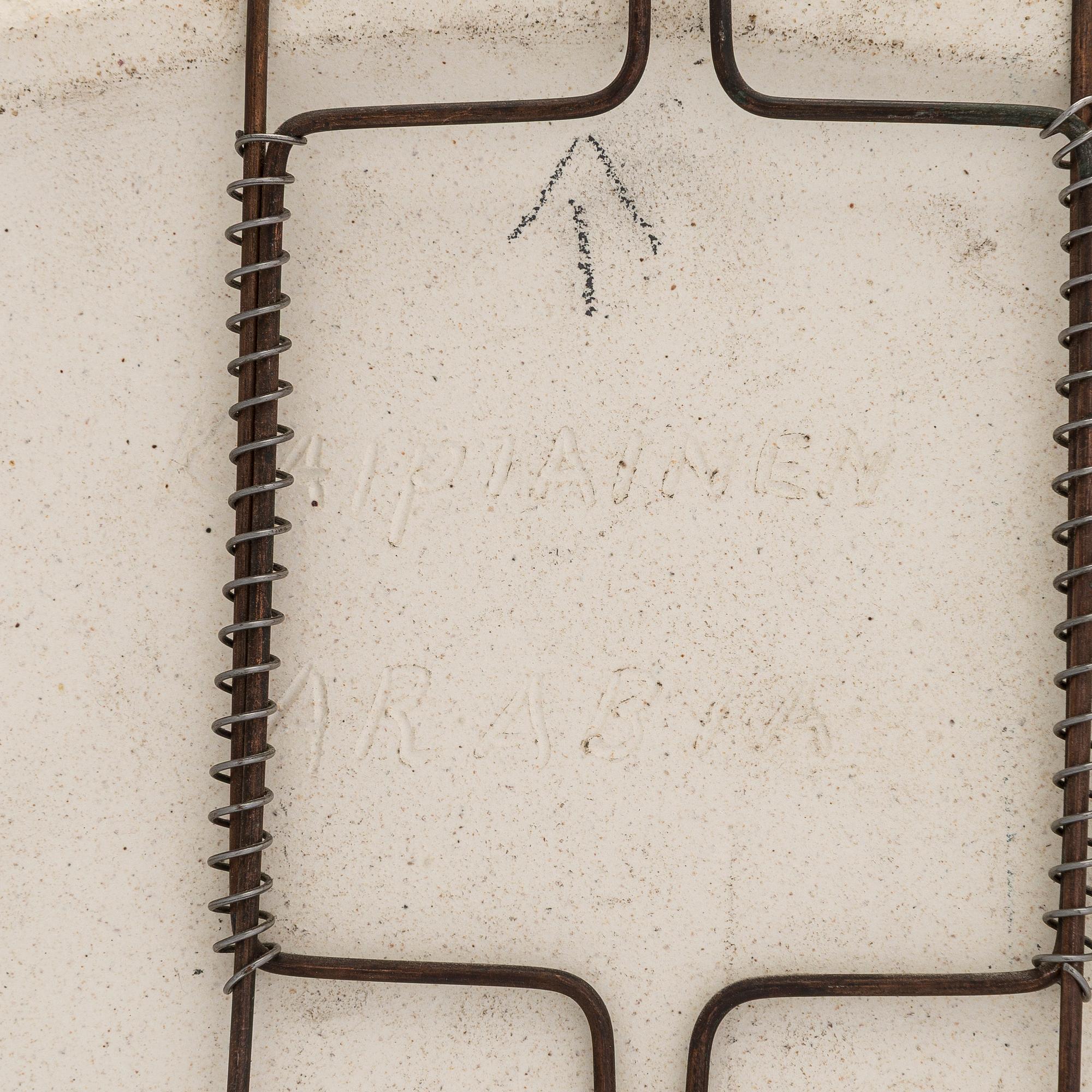 Birger Kaipiainen, dekorationsfat, keramik, signed Kaipiainen, Arabia.