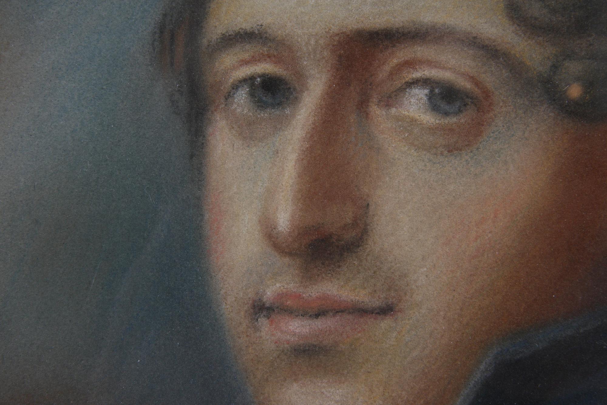 OKÄND KONSTNÄR, 2 st, pastell, 1800-tal.