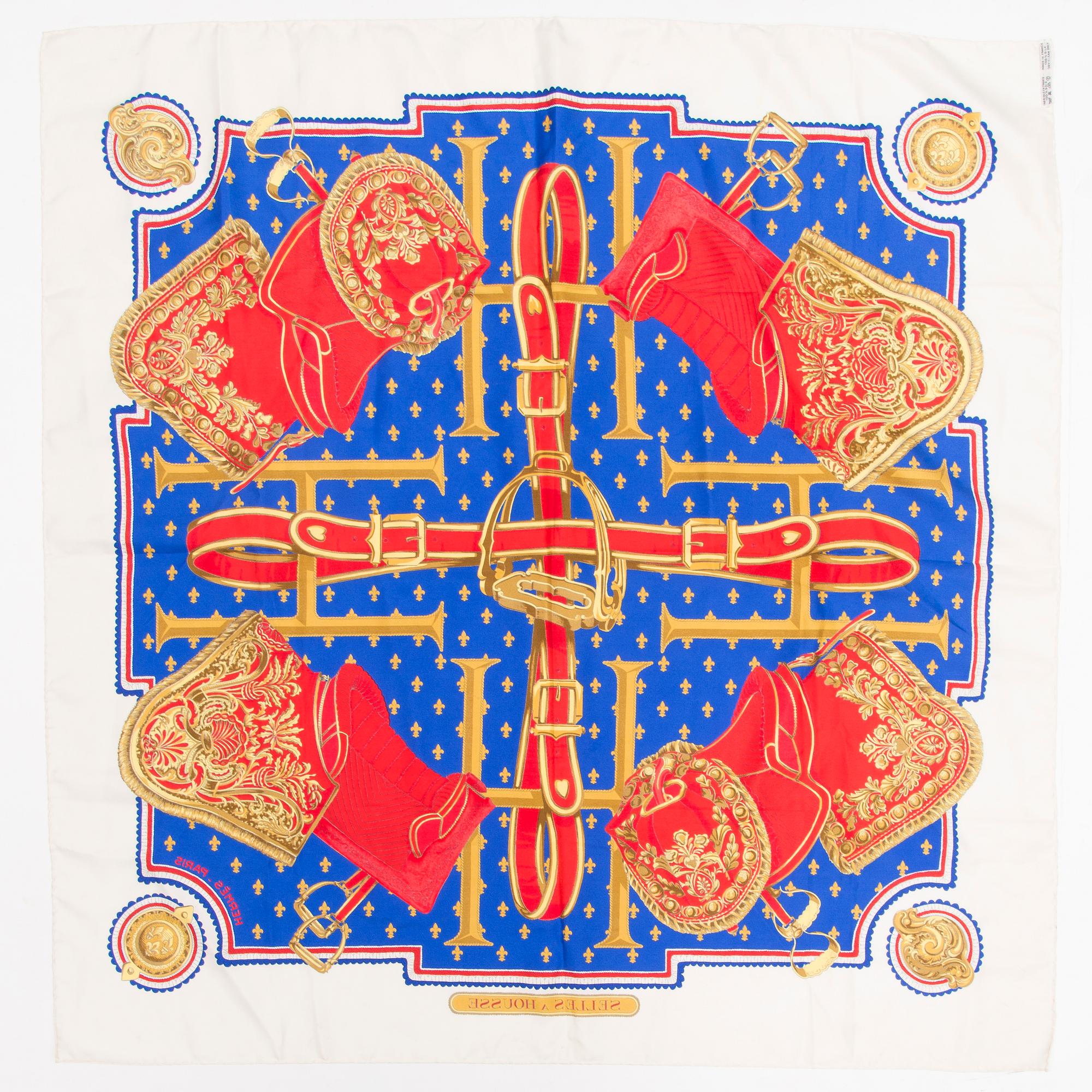 Hermès, scarf, "Selles a Housse".
