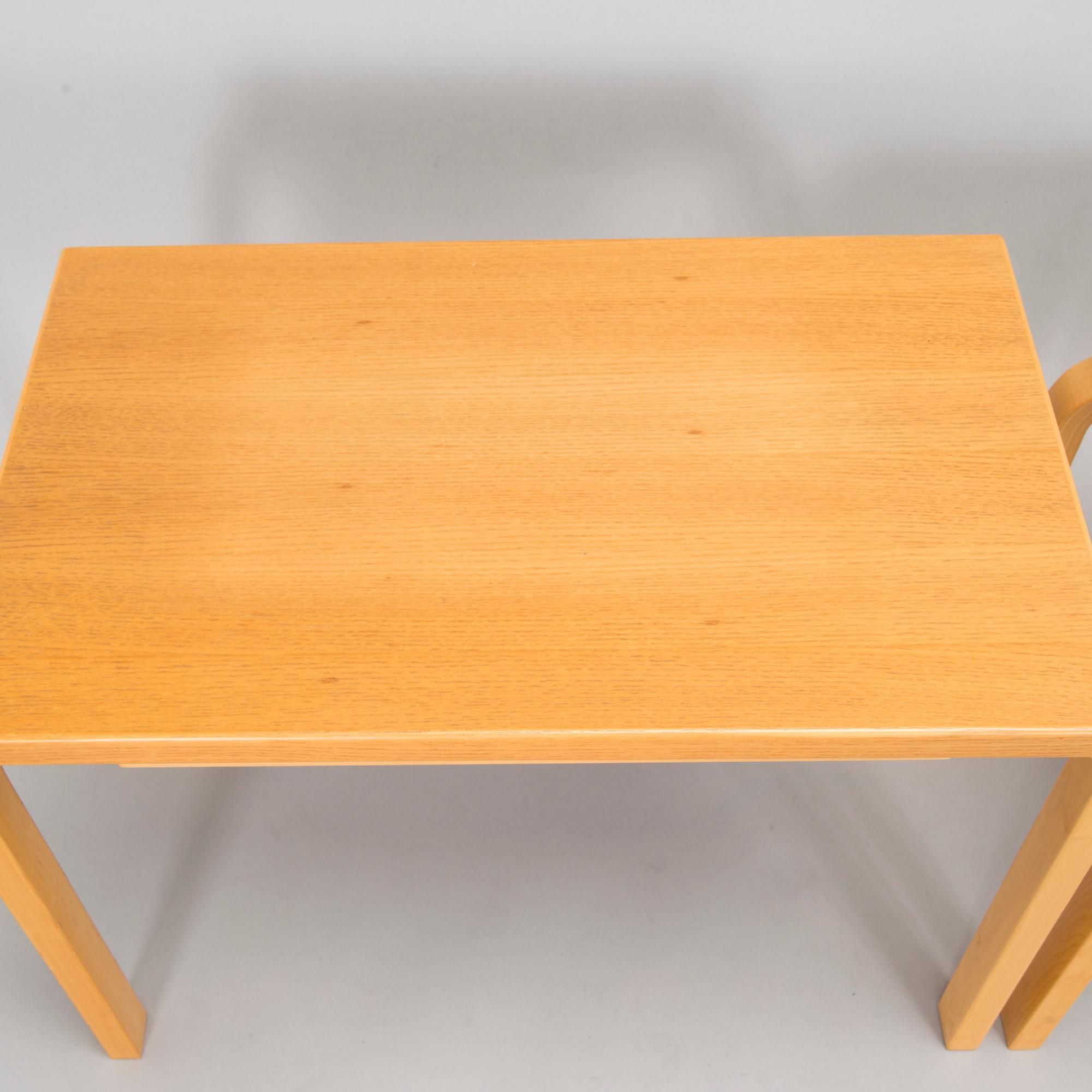 Alvar Aalto, a 3-piece nesting table model 88, Artek, 1970.