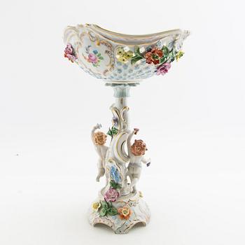 Two  bowls Rococo style Dresden Germany porcelain mid-20th century.