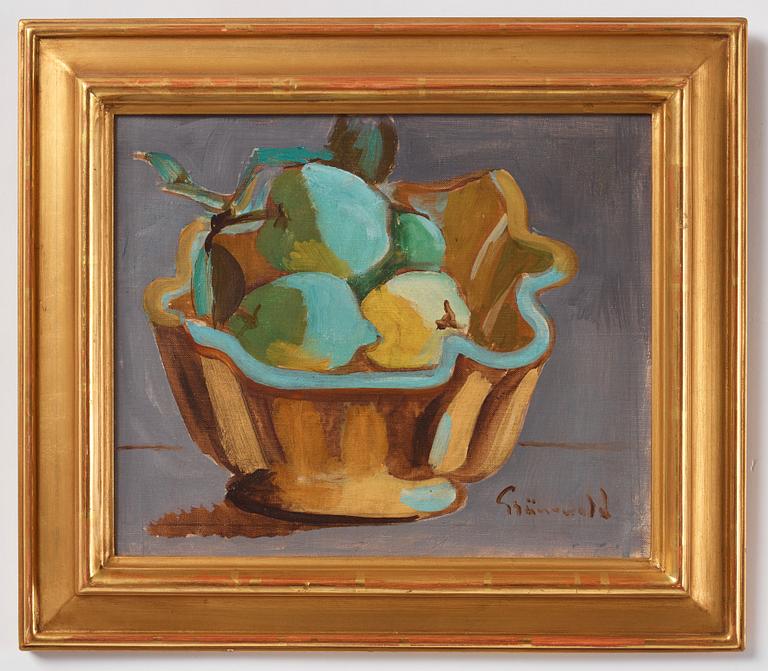 Isaac Grünewald, Still Life with Fruits in a Bowl.