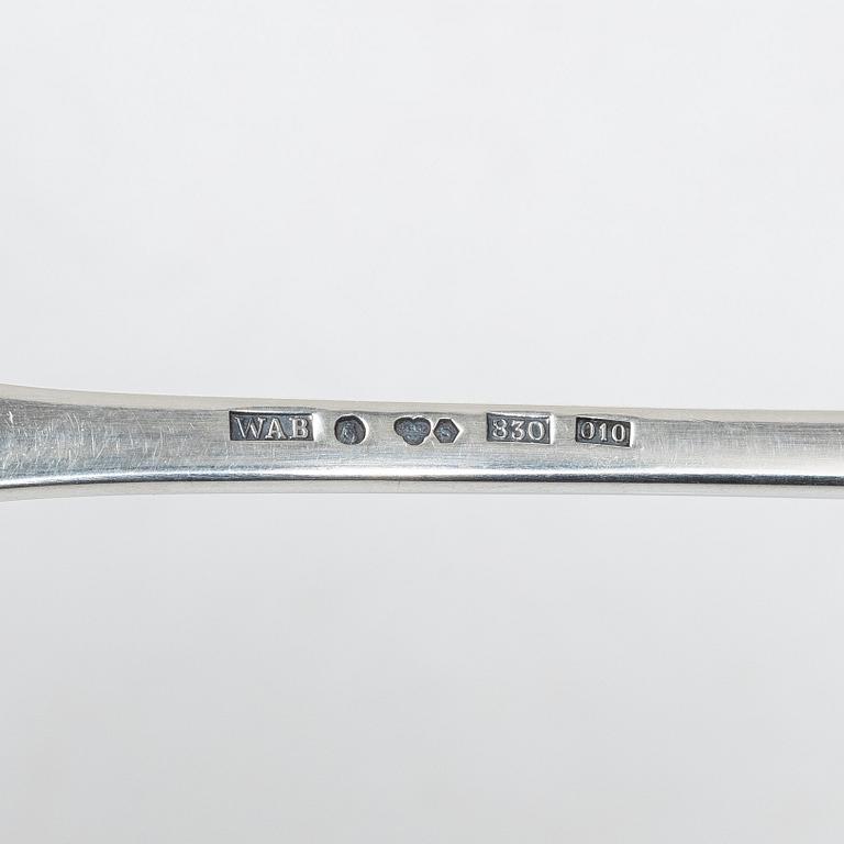 Barbro Littmarck, Honey spoon, silver, W.A Bolin, Stockholm 1988.